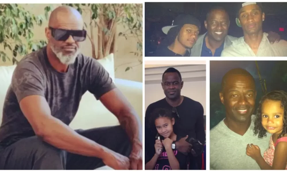 Brian McKnight with his eldest children, sons, Niko and Brian McKnight Jr. and daughter, Briana