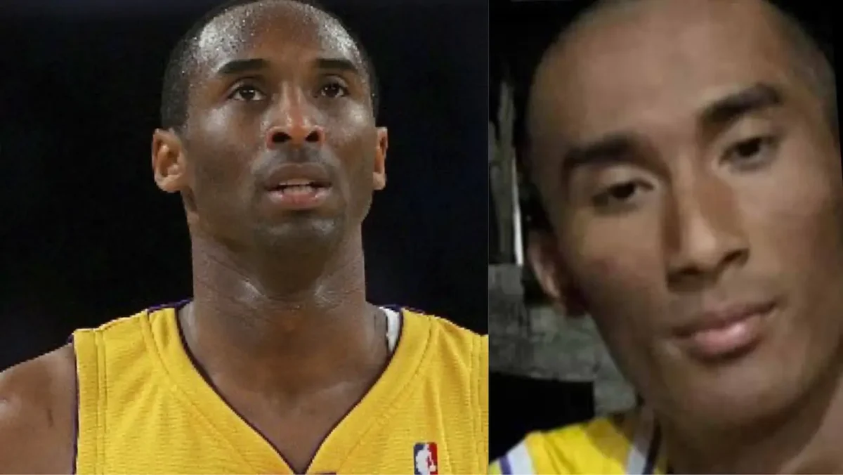 Kobe Bryant and Ma Jinghui (Photo: Lisa Blumenfeld/Getty Images Sports via Getty Images/Douyin)