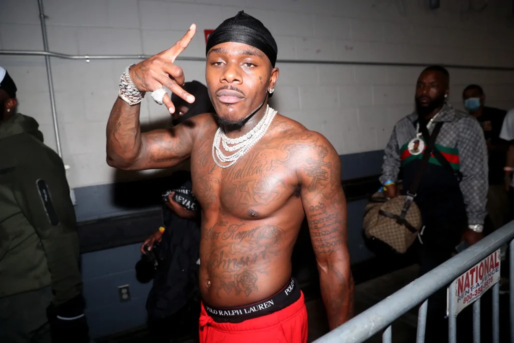 EAST RUTHERFORD, NEW JERSEY – AUGUST 22: DaBaby can be seen backstage during Hot 97 Summer Jam 2021 at Met Life Stadium on August 22, 2021 in East Rutherford, New Jersey.  (Photo: Johnny Nunez/WireImage)