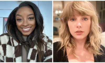 Simone Biles and Taylor Swift show up at the Packers Chiefs game to support their loved ones.