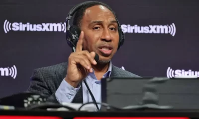 Stephen A. Smith attends SiriusXM At Super Bowl LVII on February 09, 2023 in Phoenix, Arizona. (Photo by Cindy Ord/Getty Images for SiriusXM)