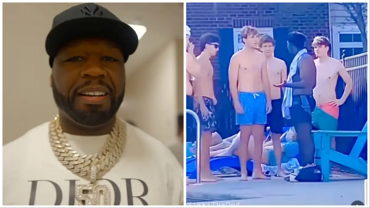 50 Cent reacts to viral video of a black man dealing with a crowd of white dudes.