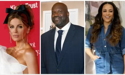 Actress Kate Beckinsale threatens to snatch the wig of Shaquille O