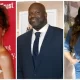 Actress Kate Beckinsale threatens to snatch the wig of Shaquille O
