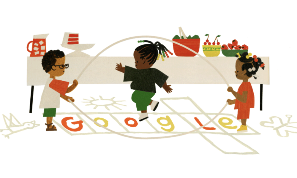 Google Doodle, Juneteenth Google Doodle, 2024 Juneteenth Google Doodle, artist Christian Robinson, Christian Robinson Google Doodle, Juneteenth art, Black artists, Black illustrators, theGrio.com