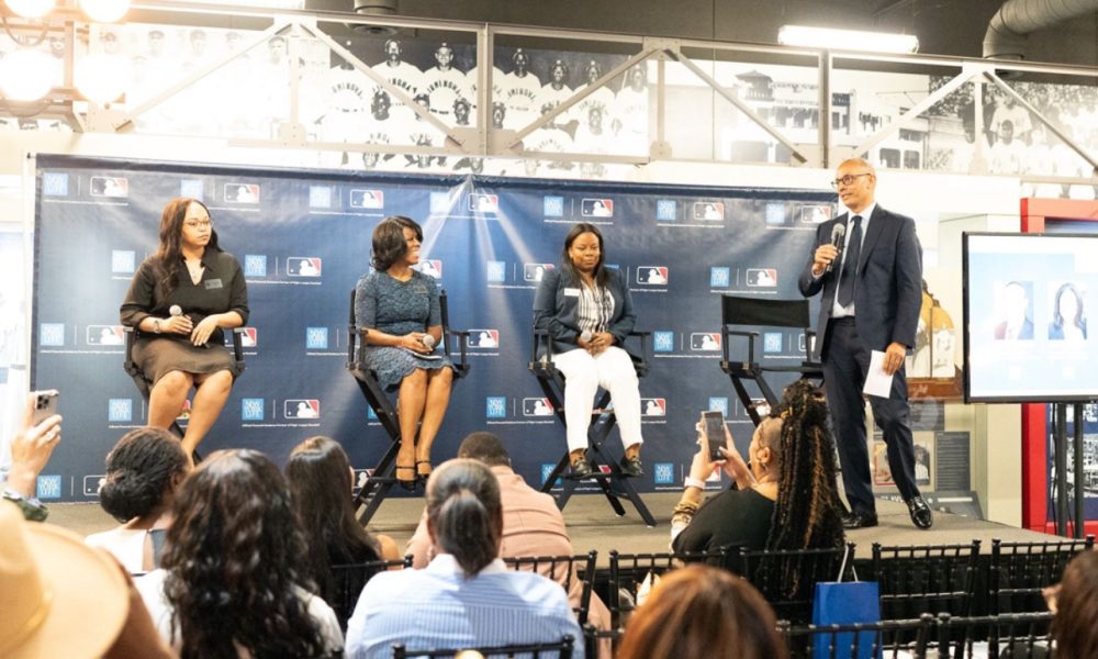 L to R are Danielle Hines, CEO, CREED63; Nan Baldwin, VP of Chamber Operations, Birmingham Business Alliance; Leilani Rivers, Advanced Planning Consultant, New York Life; and Stacey Graham, Managing Partner of the Central Alabama General Office, New York Life.)