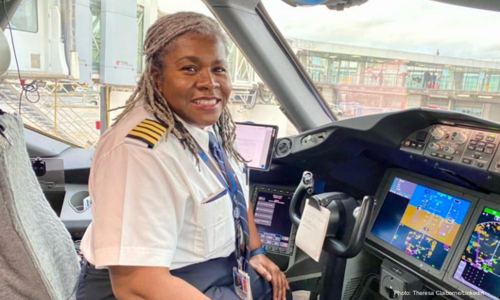 Black Pilot, U.S. Air Force, United Airlines Pilot, Theresa Claiborne