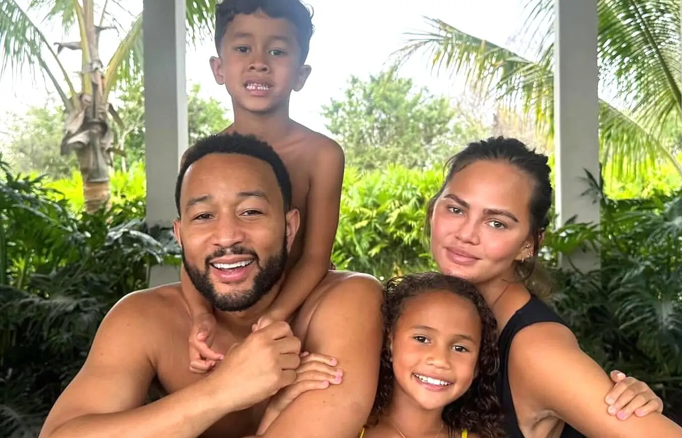 Chrissy Teigen Under Fire for Skimpy Fashion Choices During Paris Family Vacation to the 2024 Olympics. (Photo:@johnlegend/Instagram)