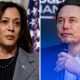 Elon Musk, Kamala Harris