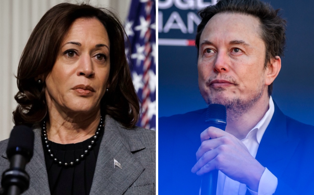 Elon Musk, Kamala Harris