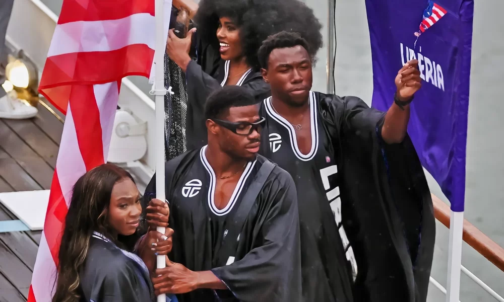 Paris Olympics 2024, Telfar Olympics, Telfar Team Liberia, Team Liberia, Team Nigeria, Actively Black Olympics, Actively Black Team Nigeria, Team Liberia uniforms, Team Nigeria uniforms, Summer Olympics 2024, Black Olympians, Black designers, Black designers Olympics, Black brands, theGrio.com