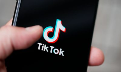 The TikTok logo is seen on an iPhone 11 Pro max