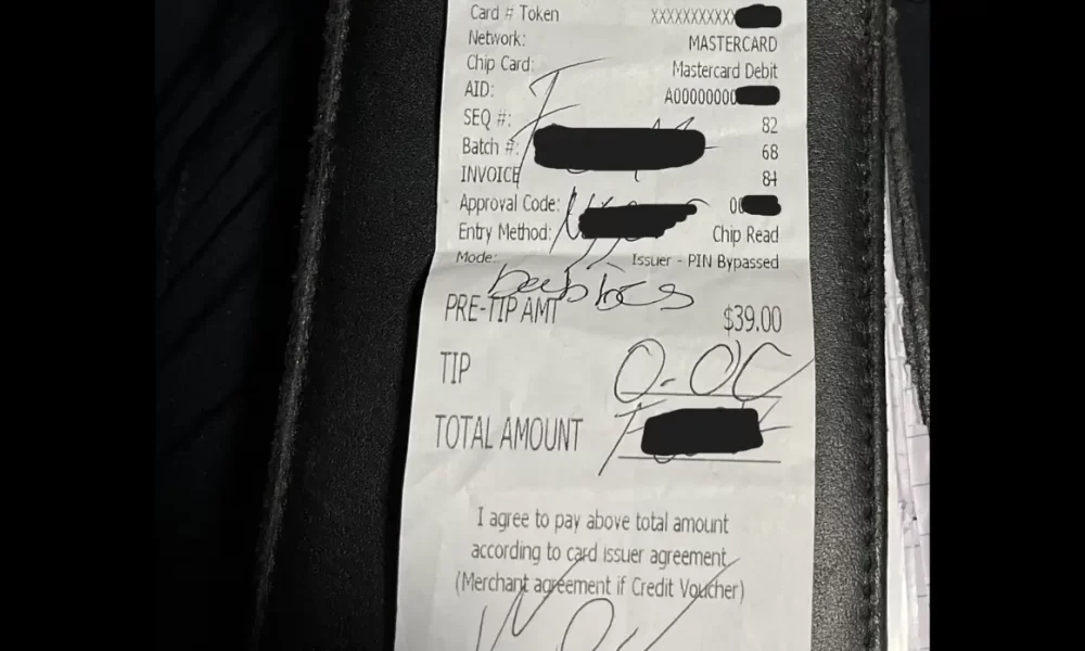 Brawl Erupts In Kansas College Town After Man Scrawls ‘F--k You Ni---r’ on Bar Receipt Instead of Leaving a Tip