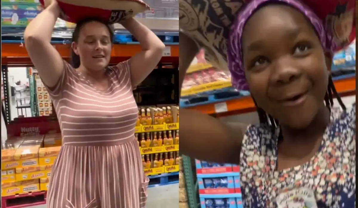 White Adoptive Mother Sparks Outrage By Directing Black Child to Carry Bag of Rice on Her Head