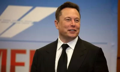 CAPE CANAVERAL, FL - MAY 27: Elon Musk, founder and CEO of SpaceX, participates in a press conference at the Kennedy Space Center on May 27, 2020 in Cape Canaveral, Florida. NASA astronauts Bob Behnken and Doug Hurley were scheduled to be the first people since the end of the Space Shuttle program in 2011 to be launched into space from the United States, but the launch was postponed due to bad weather. (Photo by Saul Martinez/Getty Images)