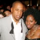 Jay Z and Foxy Brown during Jay-Z Celebrates the 10th Anniversary of