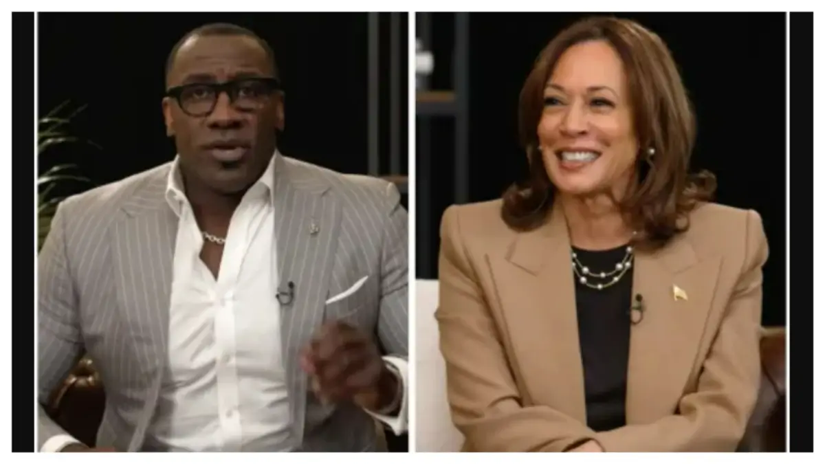 Kamala Harris with Shannon Sharpe