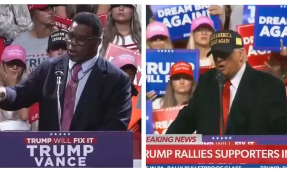 Trump Herschel Walker Georgia rally disaster