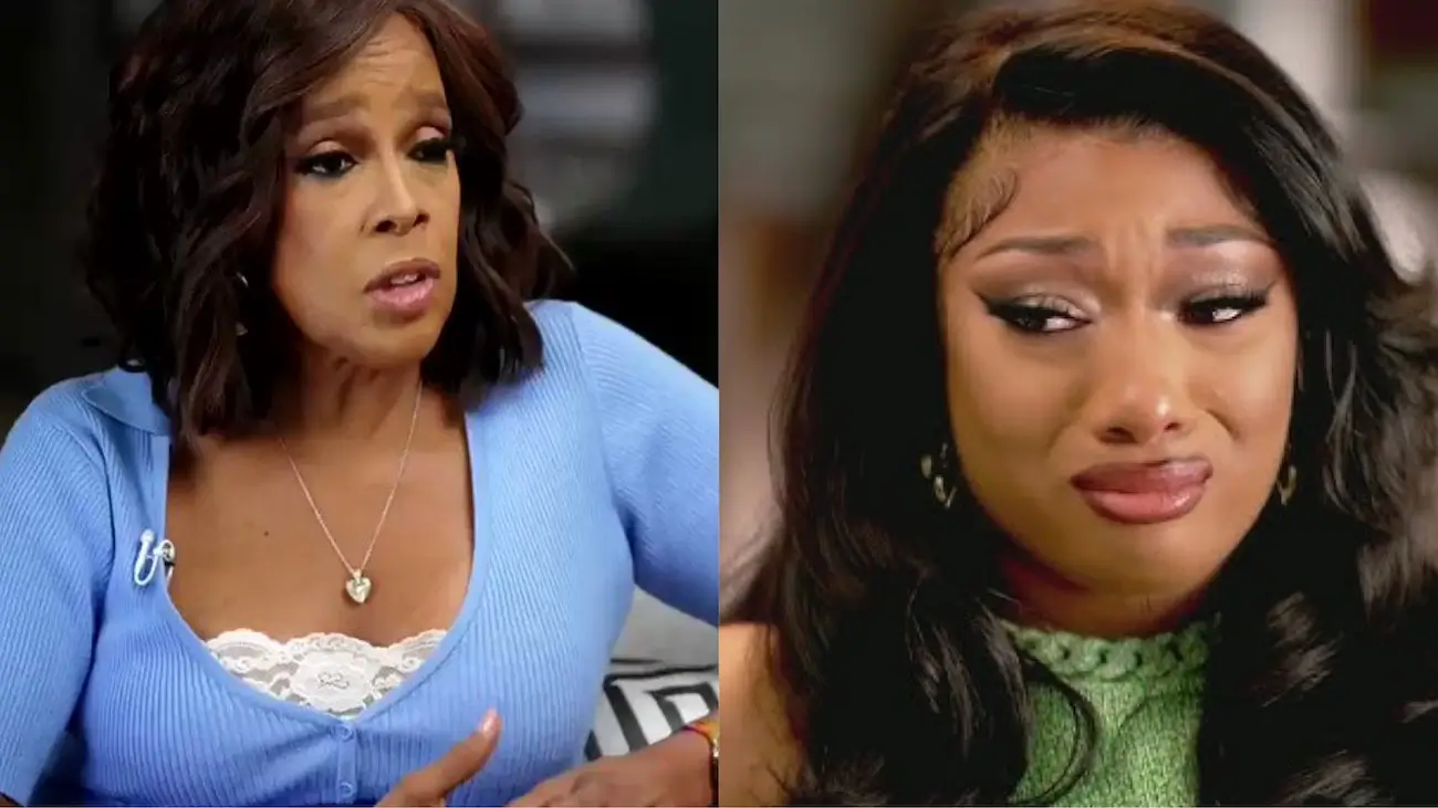 Gayle King responds after Megan Thee Stallion admits she lied during 2023 interview. (Photos CBS Mornings / YouTube)