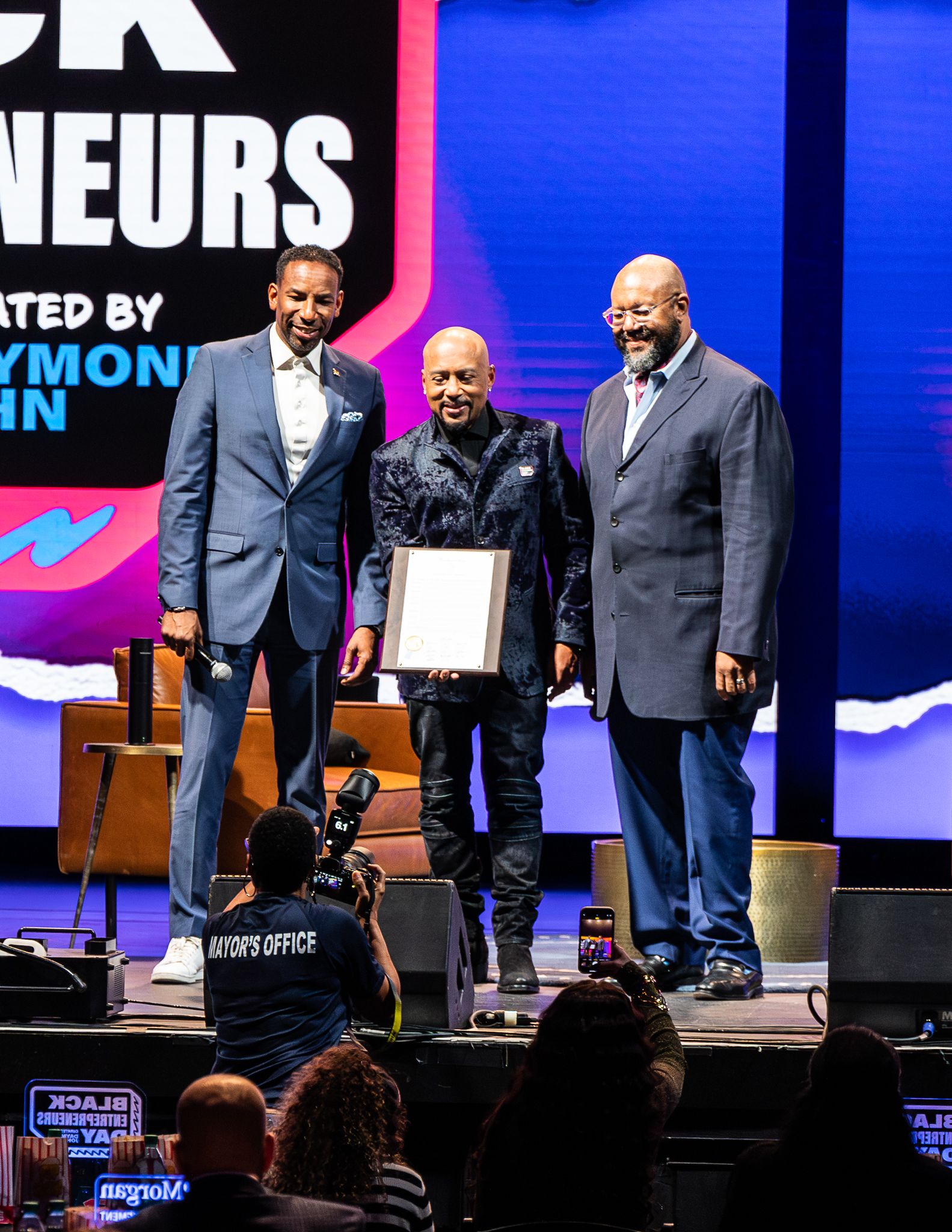 Daymond John, Andre Dickens, Black Entrepreneur’s Day