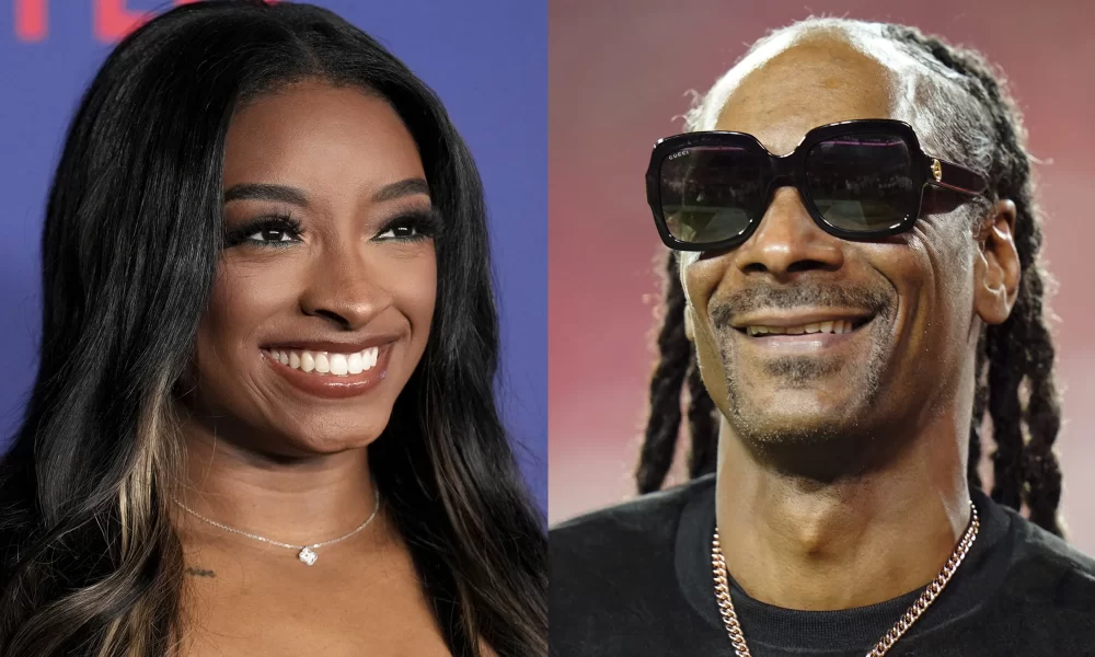 Simone Biles, Snoop Dogg, Simone Biles Snoop Dogg, Simone Biles Snoop Dogg The Voice, Simone Biles Snoop Dogg Olympics, Simone Biles The Voice, Snoop Dogg The Voice, Snoop Dogg Olympics, The Voice, theGrio.com