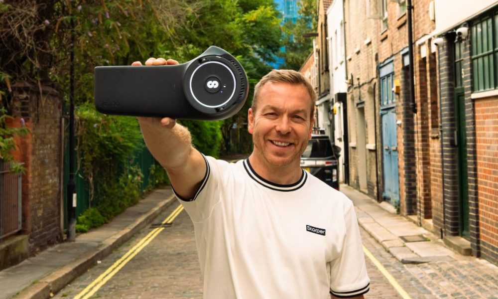 Sir Chris Hoy with Skarper