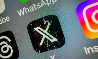 X icon on a smartphone screen